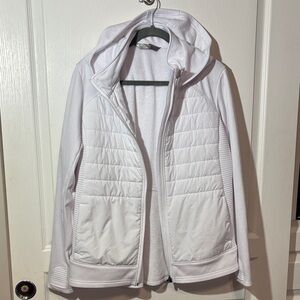Women's Tuff Athletics White Hooded Jacket